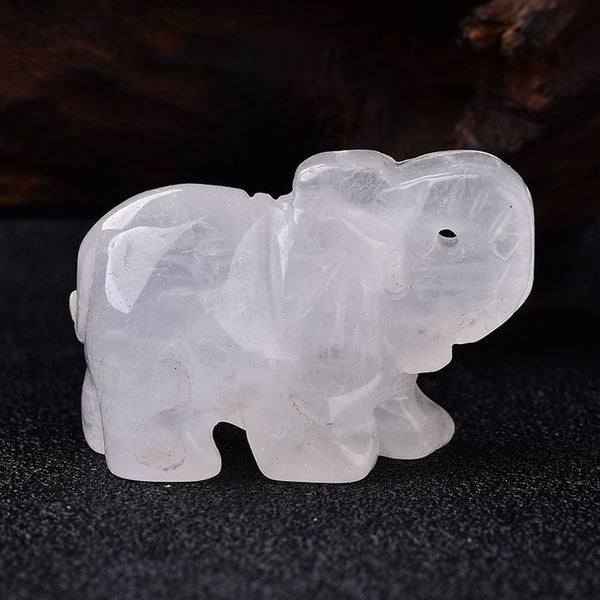 Natural Crystal Elephant