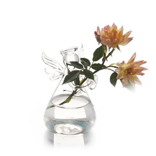 Clear Glass Flower Planter