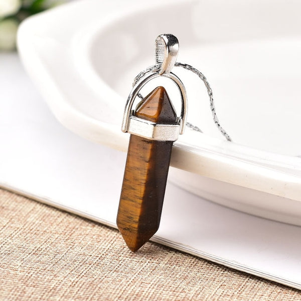 Natural Crystal Point Pendant