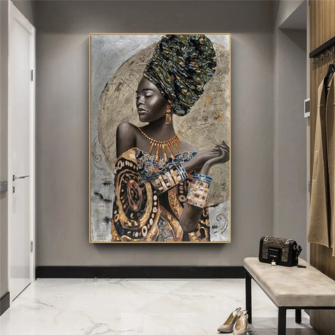 African Woman Wall Art