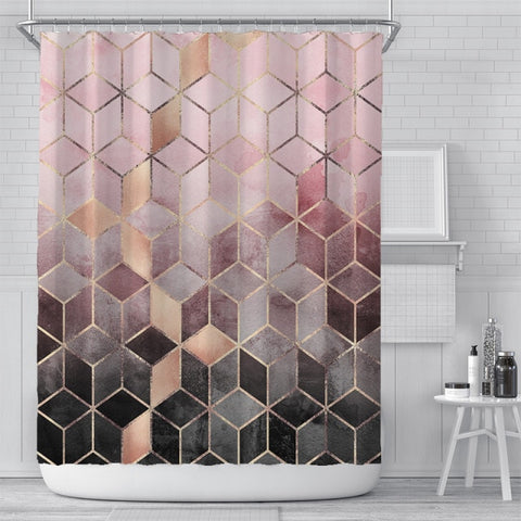Bathroom Shower Curtain With Hooks