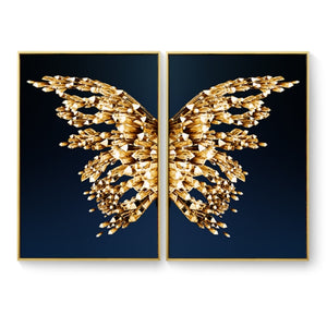 Golden Butterfly Gilt Picture Wall Art