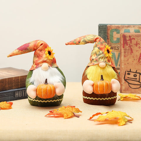 Seasonal Fall Gnome Doll Ornaments